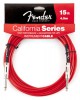 FENDER 15 CALIFORNIA INSTRUMENT CABLE CANDY APPLE